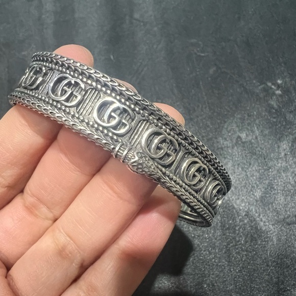 Gucci Jewelry - Gucci Double G Sterling Silver Women’s Bangle Bracelet